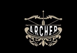Archer Logo, Archery Arrow Vector, Elegant Simple Minimalist Design