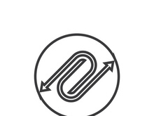 Way vector icon illustration design template