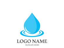 Water drop logo template vector illustration design