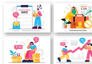 23 Unemployment Rate Illustration