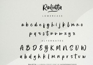 Ralietta - Brush Script Font
