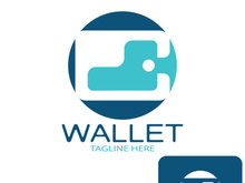 e wallet logo design illustration icon with a simple modern concept, for electronic wallets, digital money storage applications, digital savings, digital money transactions,vector