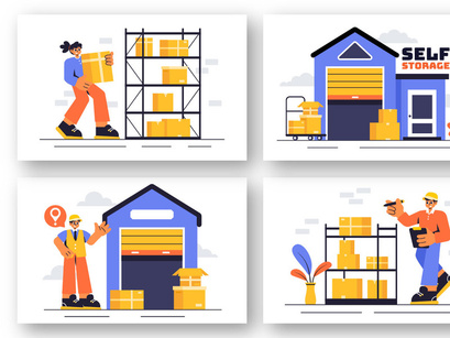 12 Self Storage Facility Illustration