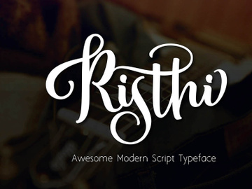 Risthi Script Free Demo Typeface preview picture
