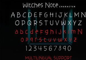 Witches Note - Display Font