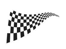 Race flag design illustration