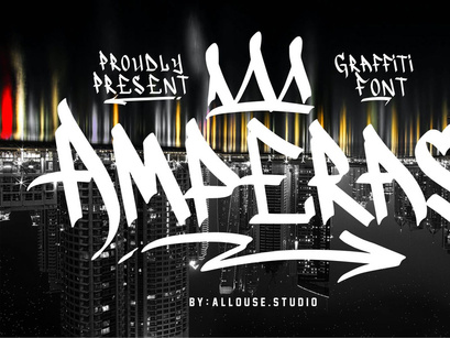 Amperas - Graffiti Font