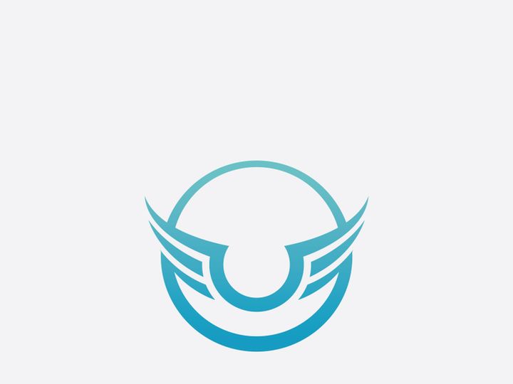 Falcon Wing  Vector Logo Icon Template