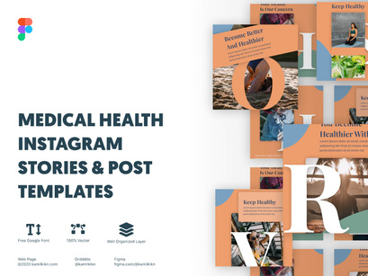 Medical Health Instagram Stories & Post Templates