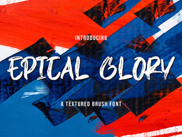 EPICAL GLORY - Textured Brush Font preview picture
