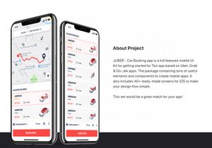 JUBER - Car booking UI Kit for SKETCH