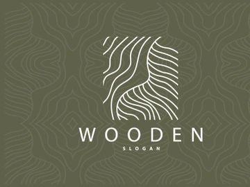 Wood Logo, Wood Fiber Bark Layer Vector preview picture
