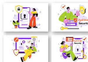 10 Digital Identity Security Illustration