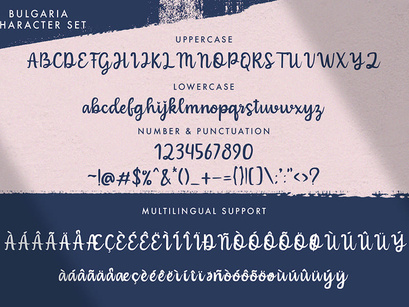 Bulgaria - Modern Calligraphy Font