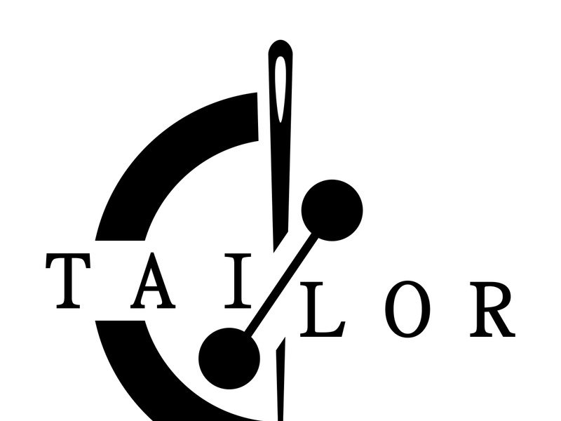 tailor logo icon illustration template combination of buttons for clothes, thread and sewing machine, for clothing product design, convection companies, fashion in vector form