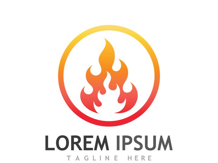 Fireball logo design with modern concept