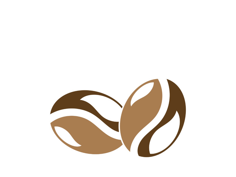 coffee bean icon vector illustration template