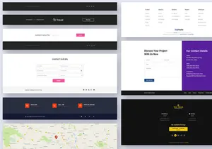 30 Footer Widgets for Web UI Kit Ver-02