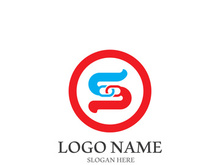 Business corporate S letter logo design vector