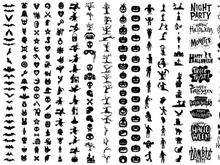 Vector set of Halloween Bundles Design