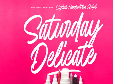 Saturday Delicate stylish handwritten script preview picture