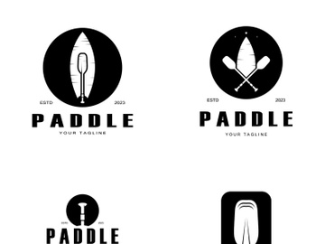 simple paddle logo,design for surfing,rafting,canoe,boat,surfing and rowing equipment business,vector preview picture