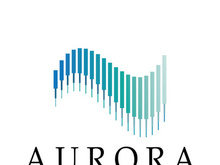 aurora logo design icon illustration vector template