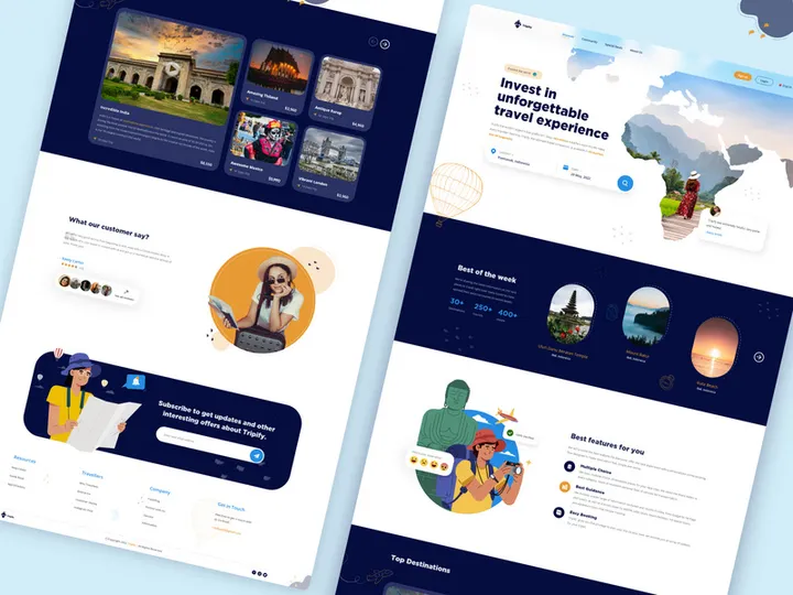 Travel Website Landing Page preview picture