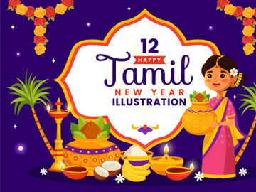 12 Happy Tamil New Year Illustration preview picture