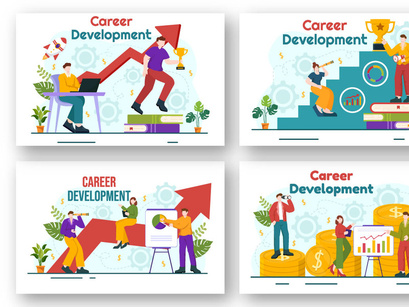 12 Career Development Illustration