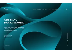 3D Blue Abstract Background Wave