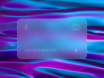 Glassmorphism Credit Card Animated (Freebie) preview picture