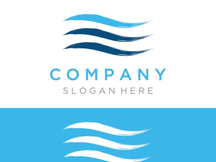 Unique wind abstract logo.