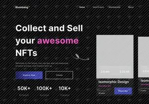 NFT Marketplace Landing Page - Blumbang