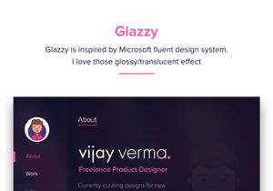 Glazzy - Free Portfolio Template