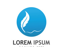 Feather logo design.