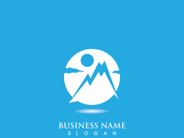 Mountain icon Logo Template Vector illustration design preview picture