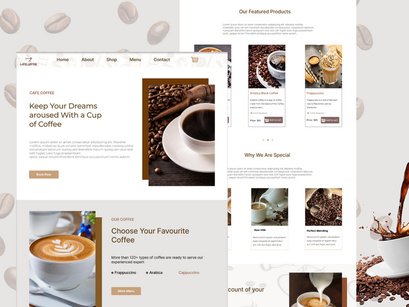 Coffee Shop Web Landing Page