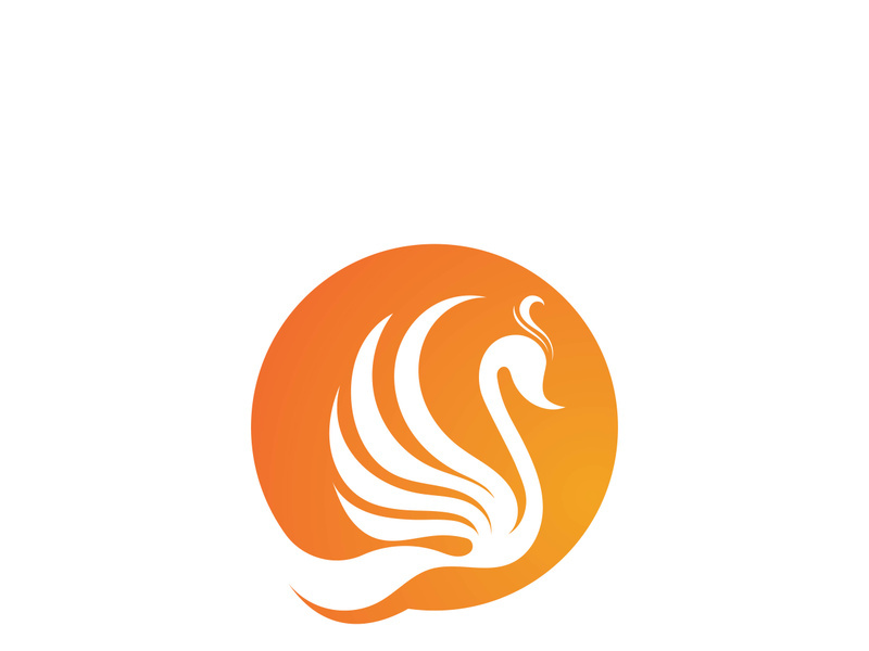 Swan logo Premium and symbol Vector