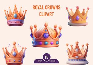 Royal Golden Crown kings PNG Clipart