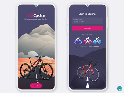 Bicycle Store Mobile App UI Kit