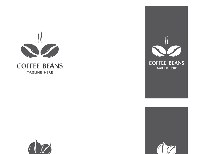 Premium coffee bean logo design.