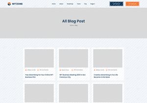 NFT Portfolio and Landing Page Figma Template