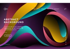Abstract Background Dynamic Wave Colorful