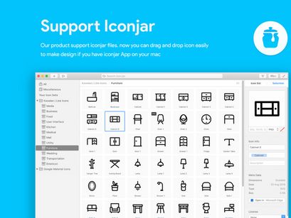 50 Furniture Line Icon
