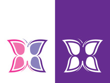 Butterfly logo icon vector design illustration