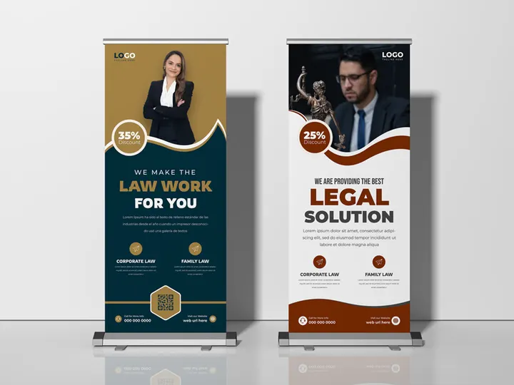 Law Firm Roll Up Banner Template Ver-1