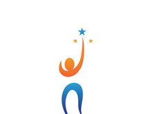 Star success people care logo and symbols