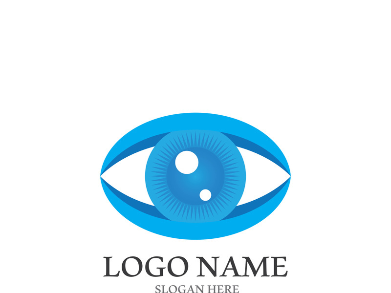 Branding identity corporate eye care vector logo design