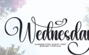 Wednesday Font Font